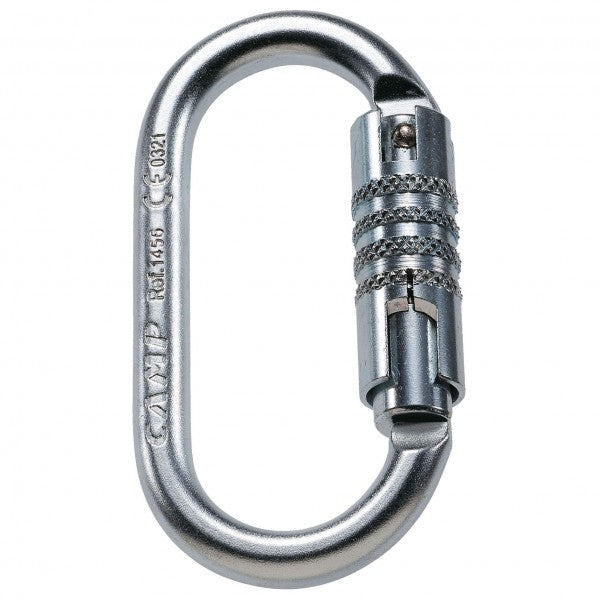  Oval Pro 3Lock - Steel Carabiner