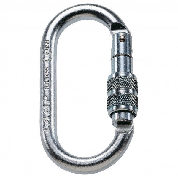  Oval Pro Lock - Steel Carabiner
